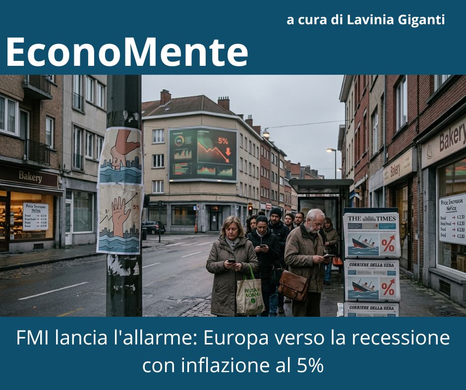FMI lancia l'allarme: Europa verso la recessione con inflazione al 5%